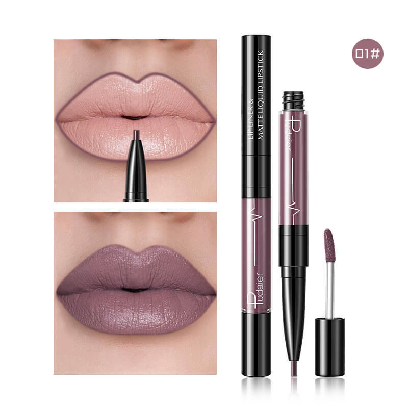 Pudaier Matte Lip Gloss Lip Liner 2 in1 Maqui gem Professional Complete Agate Red Lip Tint Plumper Tattoo Makeup liquid Lipstick Pudaier Matte Lip Gloss Lip Liner 2 in1 Maqui gem Professional Complete Agate Red Lip Tint Plumper Tattoo Makeup liquid Lipstick